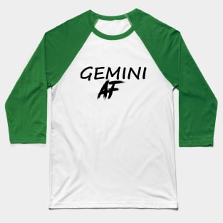 GEMINI  AF BLACK Baseball T-Shirt